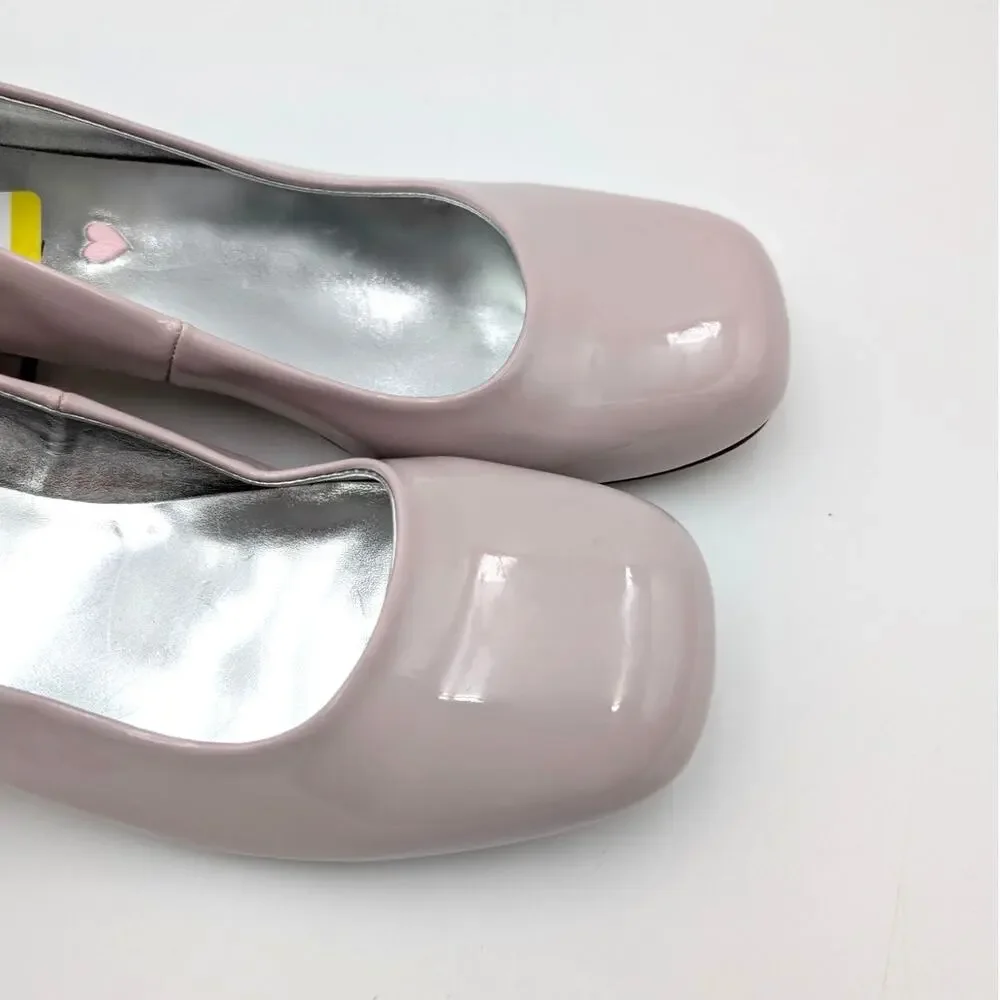 Steve Madden Jenna Block Heel Pump Round Toe Girls Blush Size US5M EU37